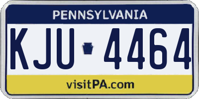 PA license plate KJU4464