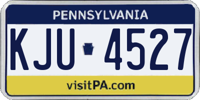 PA license plate KJU4527