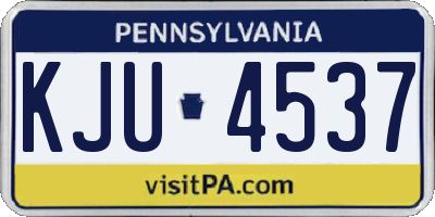 PA license plate KJU4537
