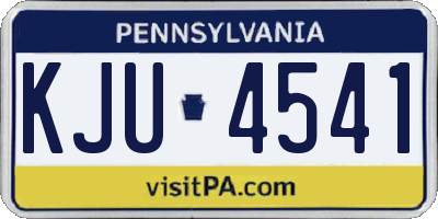 PA license plate KJU4541