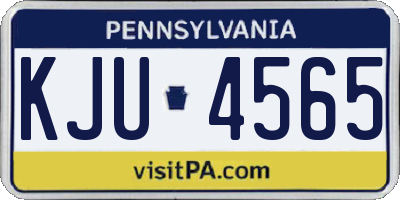 PA license plate KJU4565