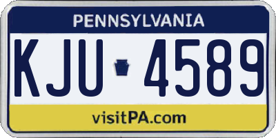 PA license plate KJU4589
