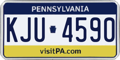 PA license plate KJU4590