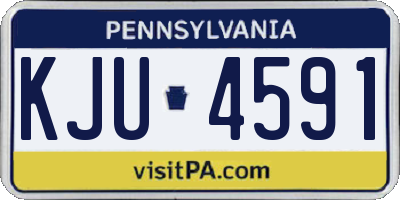 PA license plate KJU4591