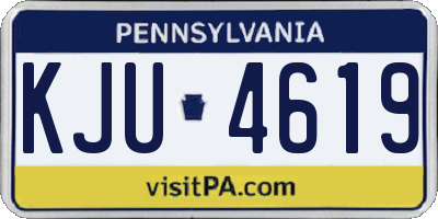 PA license plate KJU4619
