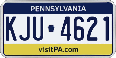PA license plate KJU4621