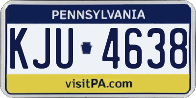 PA license plate KJU4638