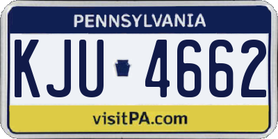 PA license plate KJU4662