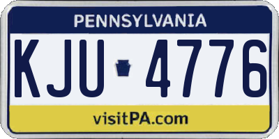 PA license plate KJU4776