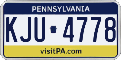 PA license plate KJU4778