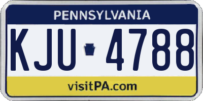 PA license plate KJU4788