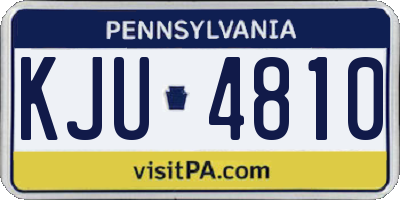 PA license plate KJU4810