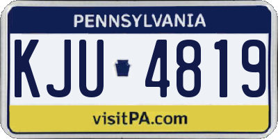 PA license plate KJU4819