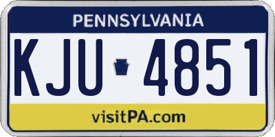 PA license plate KJU4851