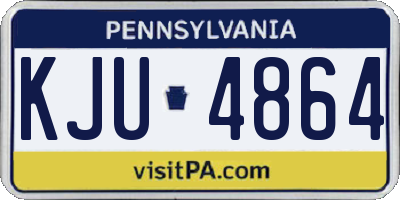 PA license plate KJU4864