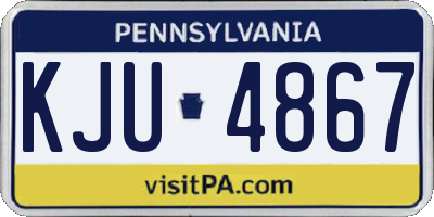 PA license plate KJU4867