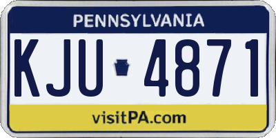 PA license plate KJU4871
