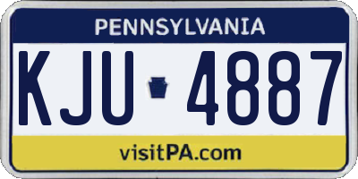 PA license plate KJU4887