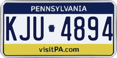 PA license plate KJU4894