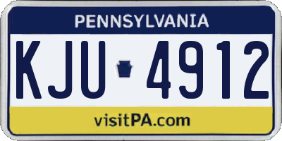 PA license plate KJU4912