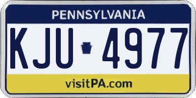 PA license plate KJU4977