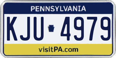 PA license plate KJU4979