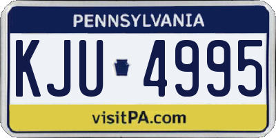PA license plate KJU4995