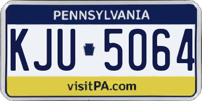 PA license plate KJU5064