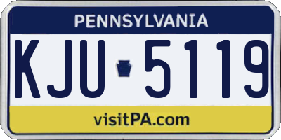 PA license plate KJU5119