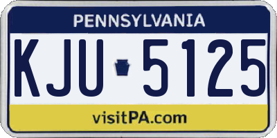 PA license plate KJU5125