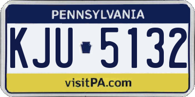 PA license plate KJU5132