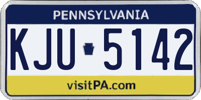 PA license plate KJU5142