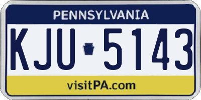 PA license plate KJU5143