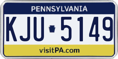 PA license plate KJU5149