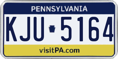 PA license plate KJU5164
