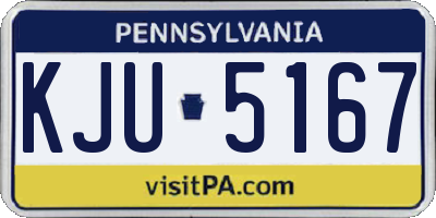 PA license plate KJU5167