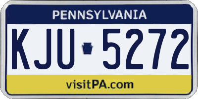 PA license plate KJU5272