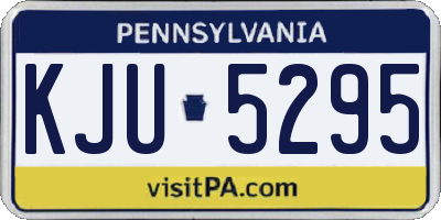 PA license plate KJU5295