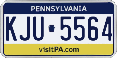 PA license plate KJU5564