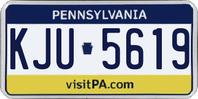 PA license plate KJU5619