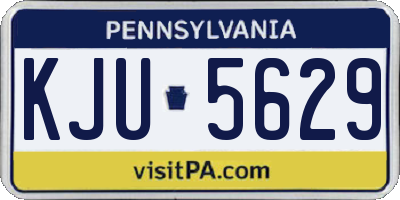 PA license plate KJU5629