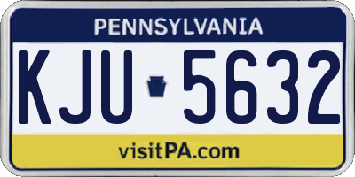 PA license plate KJU5632