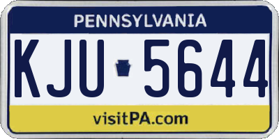 PA license plate KJU5644
