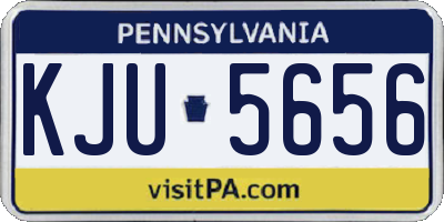PA license plate KJU5656
