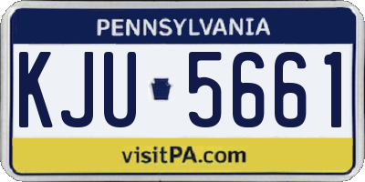 PA license plate KJU5661