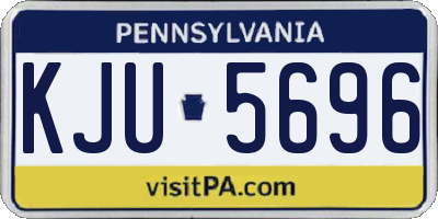 PA license plate KJU5696