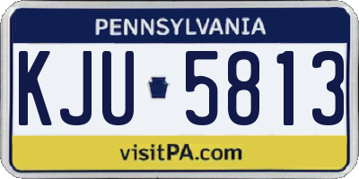 PA license plate KJU5813