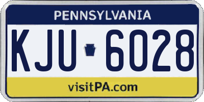 PA license plate KJU6028