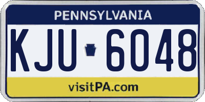 PA license plate KJU6048