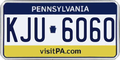 PA license plate KJU6060
